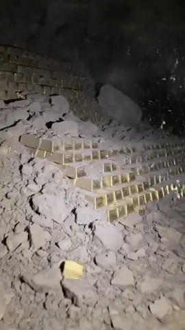 Massive Stacks of Gold Bars Discovered Underground.🪙⛏️💰#fyp #treasurehunting #goldhunting #treasure #metaldetecting 