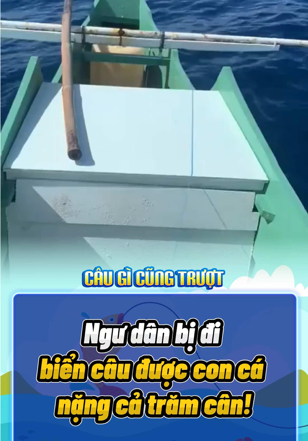 Ngư dân bị đi biển câu được con cá nặng cả trăm cân! #fishing #fishinglife #rarecatch #fishingtok #foryou 