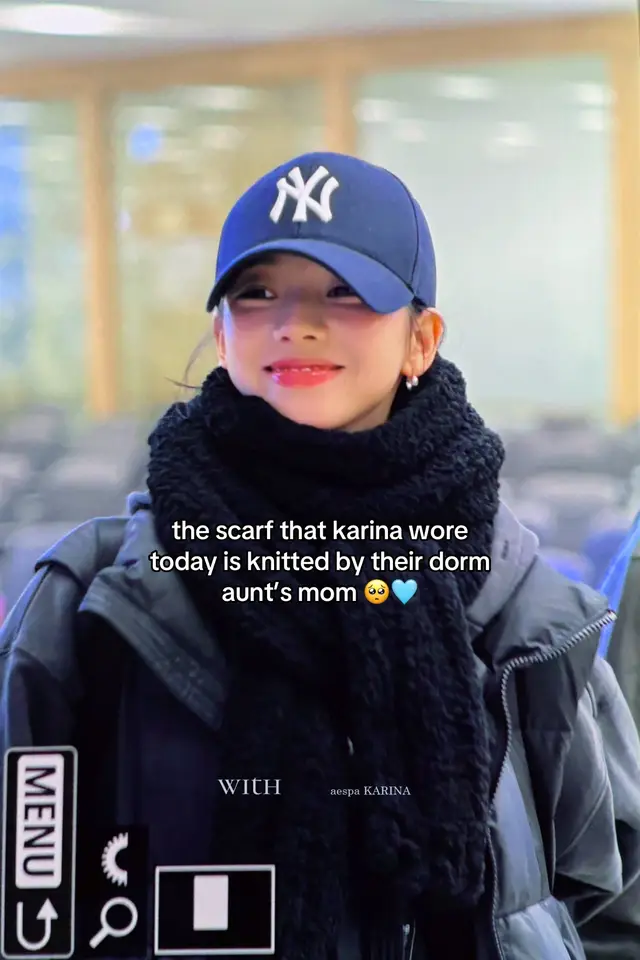 dorm auntie really loves her and they treat each other as their real family 😭🩵 #karina #aespa #fyp #에스파 #카리나 