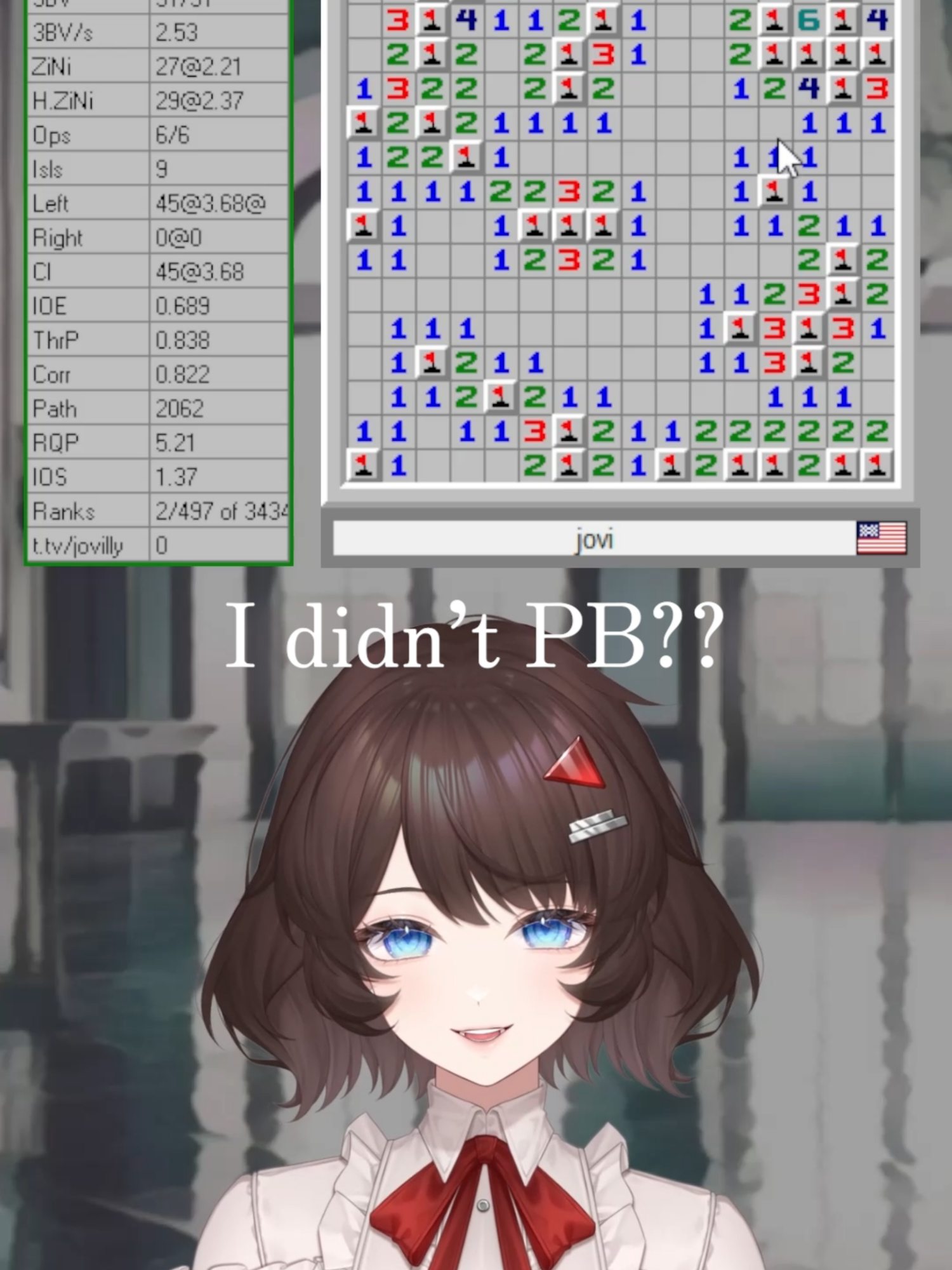 12.22 not a pb sadge #minesweeper #vtuber #speedrun