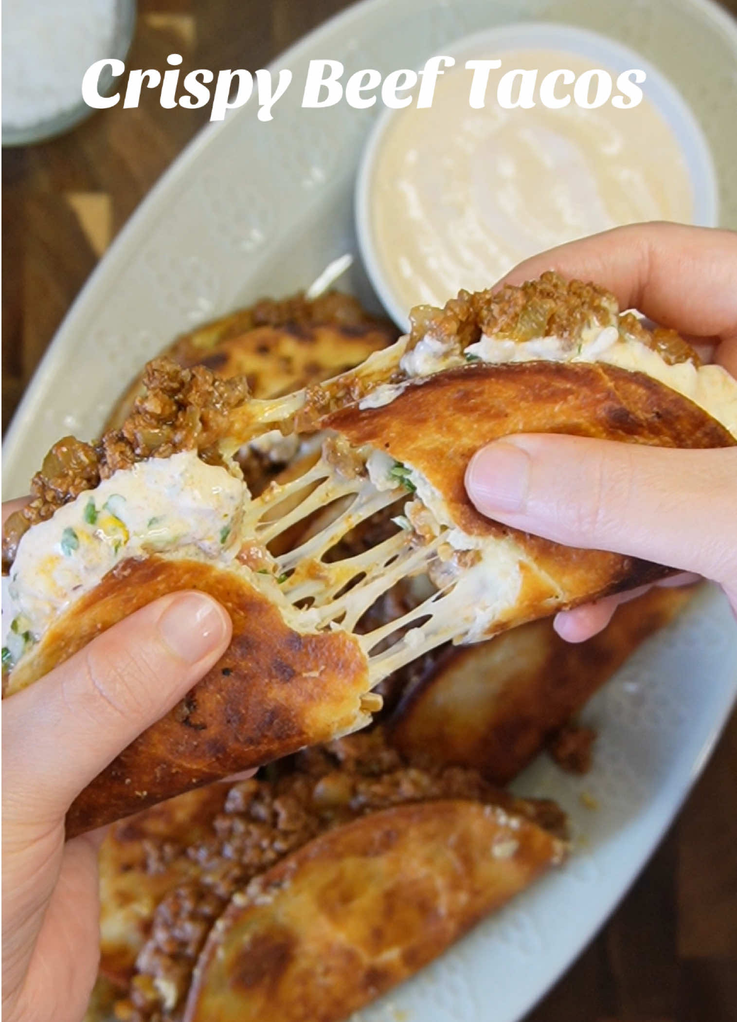 Crispy Beef Tacos 💥💥🌮 Full recipe in my channel #fyp #tacos #crispy #mexican #FoodTok 