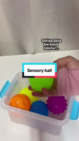 Sensory ball ni boleh buat macam2 activity ikut kreativiti mommies #sensoryball #babysensoryactivities #babysensory 