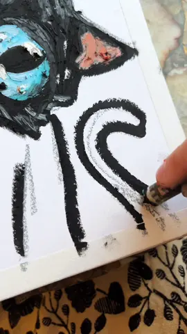 Matching crafts ✨🖤🎪🐈‍⬛🧵 #oilpastel #artprocess #buildingset #pinkpalace #christmasgiftideas 