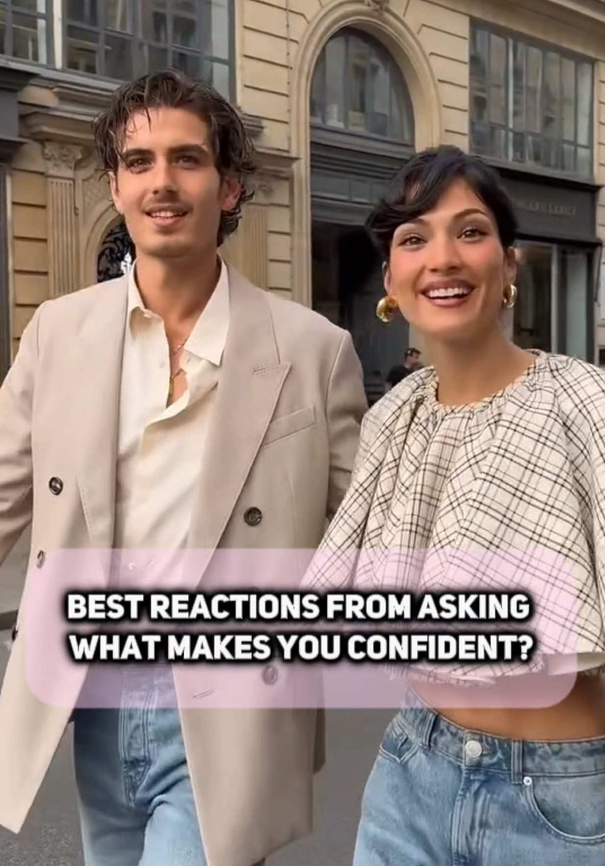 Best reactions from asking What makes you confident? #confidenceheist #inspiring🌍withconfidence #davidcarmi #confidence #bestreactions 