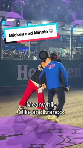 brought disneyland to the paddock for the kids 😜 @Disney #f1 #lasvegasgp #maxverstappen #olliebearman #francocolapinto 