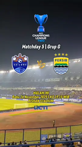 PERSIBDAY... Lion city sailors vs Persib Bandung  bismillah jemput 3 poin dari Singapura  #jadwalbola #persibday #persib #fyp #acltwo 