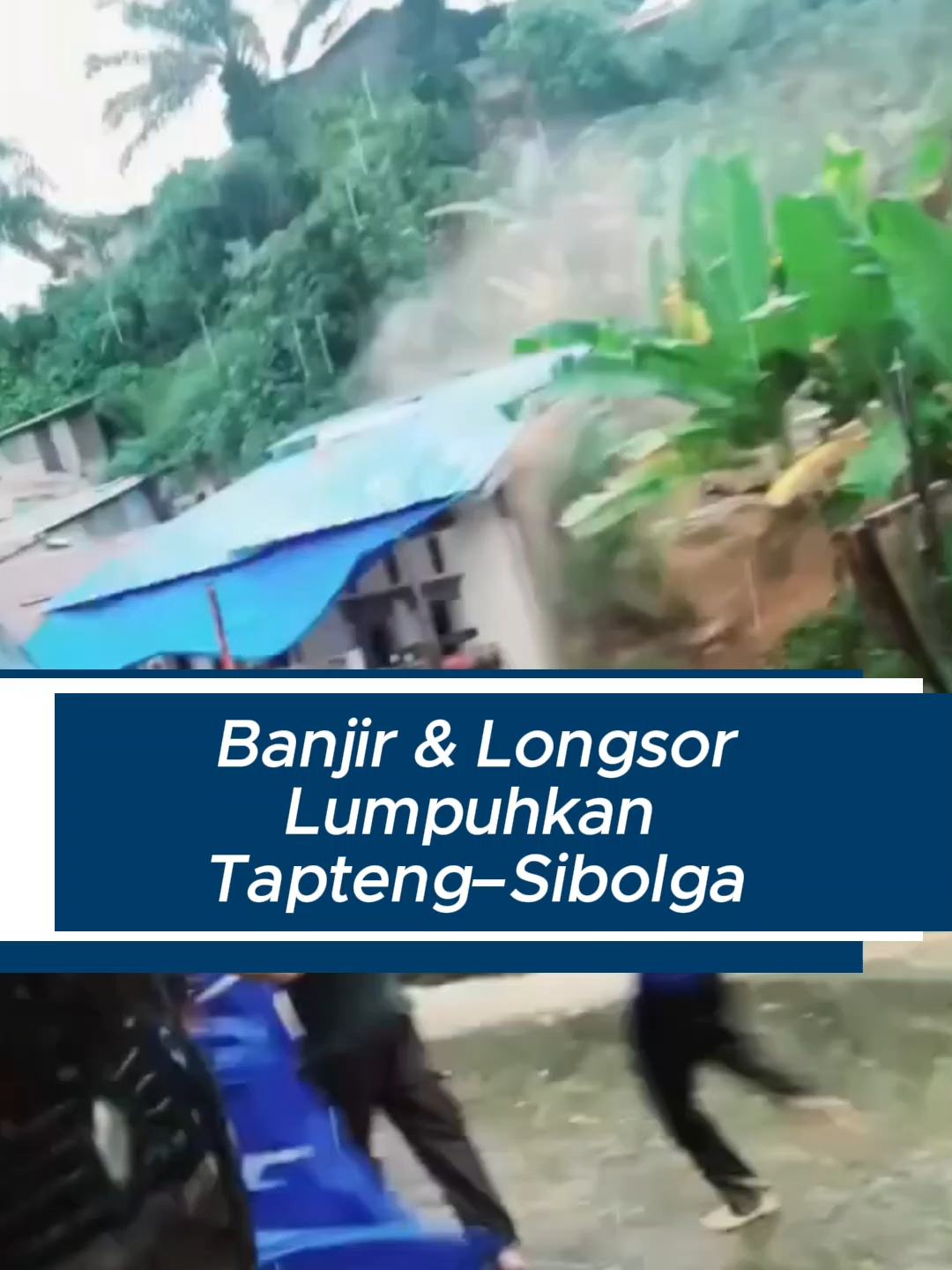 Detik-detik longsor dan banjir menghantam Tapteng–Sibolga. Warga berlarian menyelamatkan diri saat material tanah turun dan air mulai naik di pemukiman. Akses jalan lumpuh, rumah-rumah terendam, dan hujan deras membuat situasi semakin darurat. Tetap waspada. Ikuti arahan petugas dan jauhi area rawan. #tapteng #sibolga #banjirlongsor