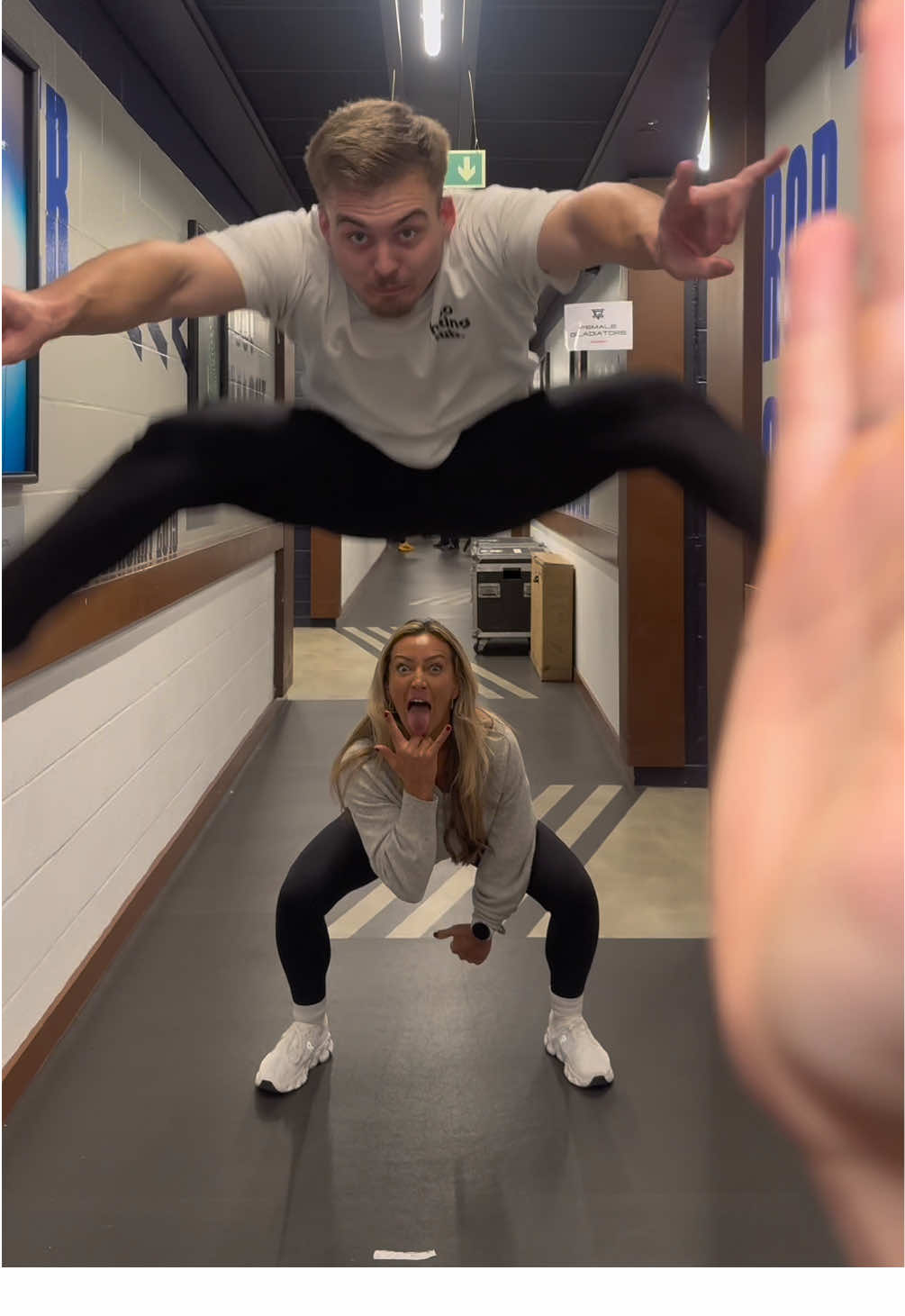 “What do you do backstage” 😩💀  #gladiators #bts #fyp #viral