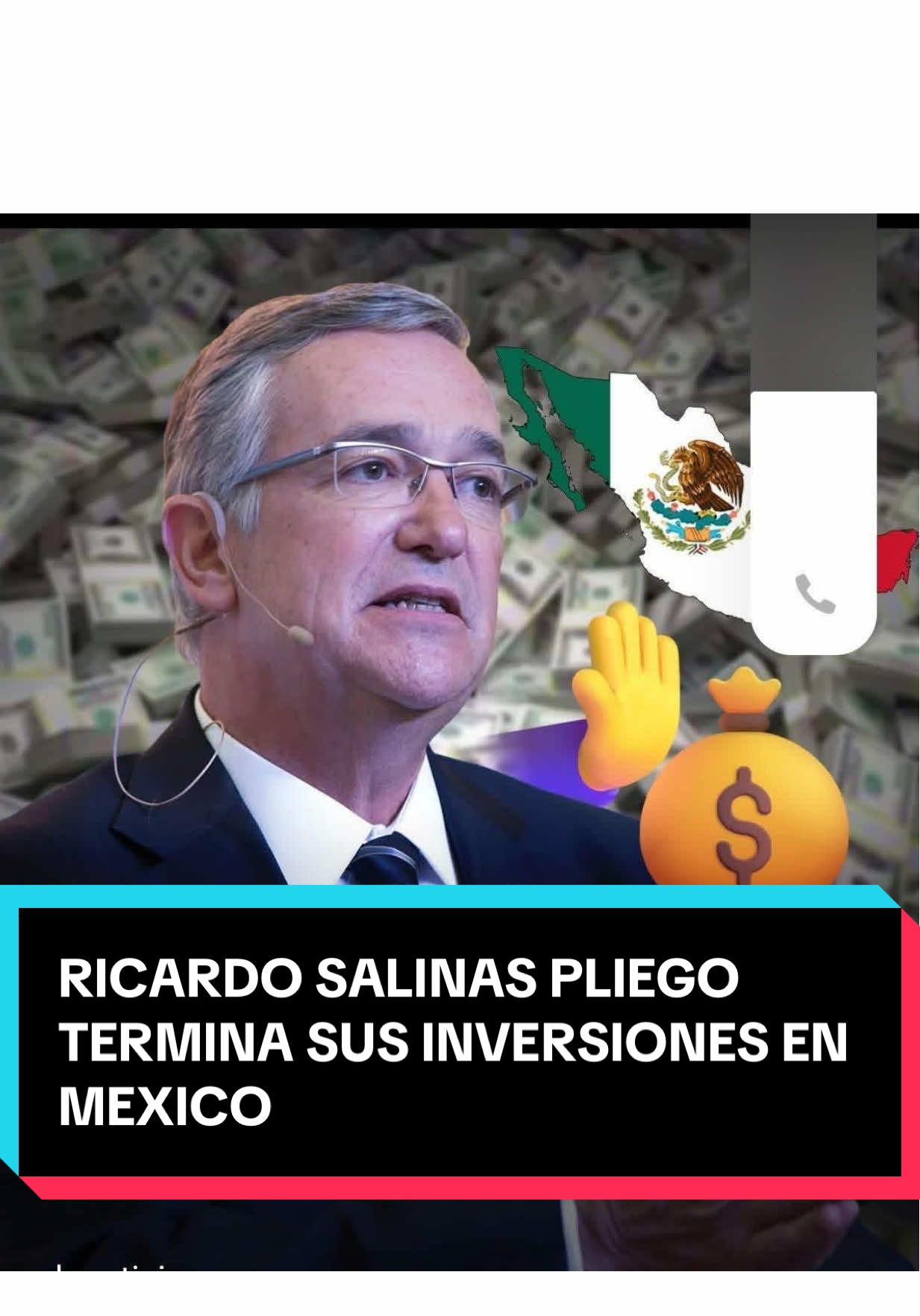 Ricardo salinas pliego anuncia que retira sus inversiones en México, esto después de la decisión de la suprema corte de justicia donde le ordenan pagar más de 67 mil millones de pesos que tiene de deuda fiscal con el SAT.  #ricardosalinaspliego #deudadericardosalinas #ricardosalinassevademexico #sat #grupoelektra 