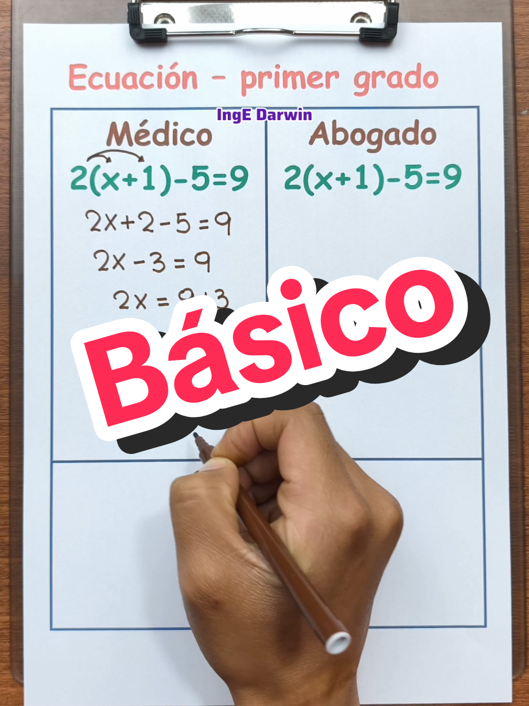 Despeje de ecuaciones 😯✌️ #matemática #ingedarwin #paratii #algebra 