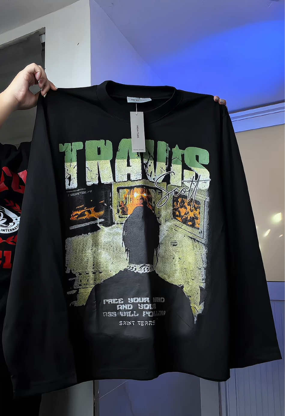 Áo Thun Dài Tay Travis #xuhuong #macdepmoingay #fypシ゚ #phoidoxinh #aothun 