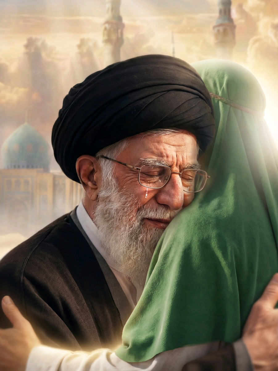 وَأَمَّا وُجودِي فِي غَيْبَتِي فَكَالشَّمْسِ إِذَا غَيَّبَتْهَا السَّحَابُ «و اما حضور من در دوران غیبتم همچون خورشید است، آنگاه که ابرها آن را پنهان می‌کنند.» “As for my presence during my occultation — it is like the sun when the clouds hide it.” المصدر: كمالُ الدّينِ وَتَمامُ النِّعْمَة لِلشّيخِ الصّدوق، الجزءُ الثاني، البابُ الخامسُ والأربعون منبع: کمال‌الدین و تمام‌النعمة، شیخ صدوق، جلد دوم، باب چهل‌وپنجم Source: Kamal al-Din wa Tamām al-Ni‘mah — Shaykh al-Sadūq, Volume 2, Chapter 45 . #imammahdi #imamzaman #khamenei #shia 