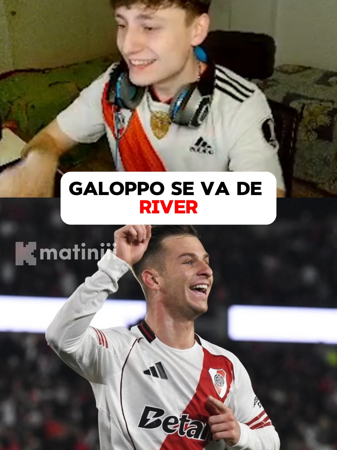 GALOPPO SE VA DE RIVER | #galoppo #river #racing #futbol #futbolargentino #argentina #stream #kick #fyp #matini