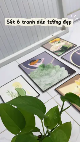 Sét 6 tranh dán tường đẹp #tranhdantuong #set6tranhdantuong #tranhdecor #tranhtrangtri 