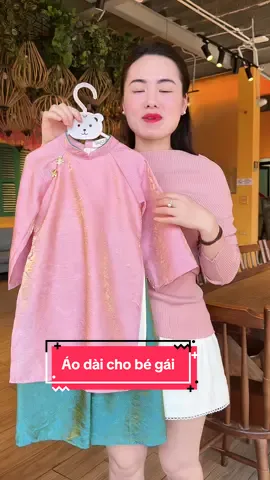 Áo dài cho bé#duongnhim #quanaotrecon #aodaitet #aodaitetbegai #aodaitetchobe 