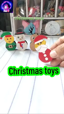 အချိုရည်ဘူးအဖုံးလေးတွေနဲ့ ခရစ်စမတ်အရုပ်လေးတွေပြုလုပ်နည်း #christmas #toy #craft #DIY #easy 