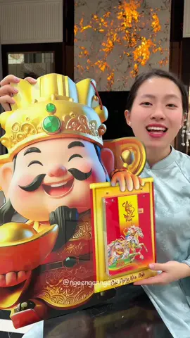 Tranh lịch thần tài 2026 tráng gương treo tài đón lộc #ngocngannga #lichtet #lich2026 #lichnammoi #lichthantai 