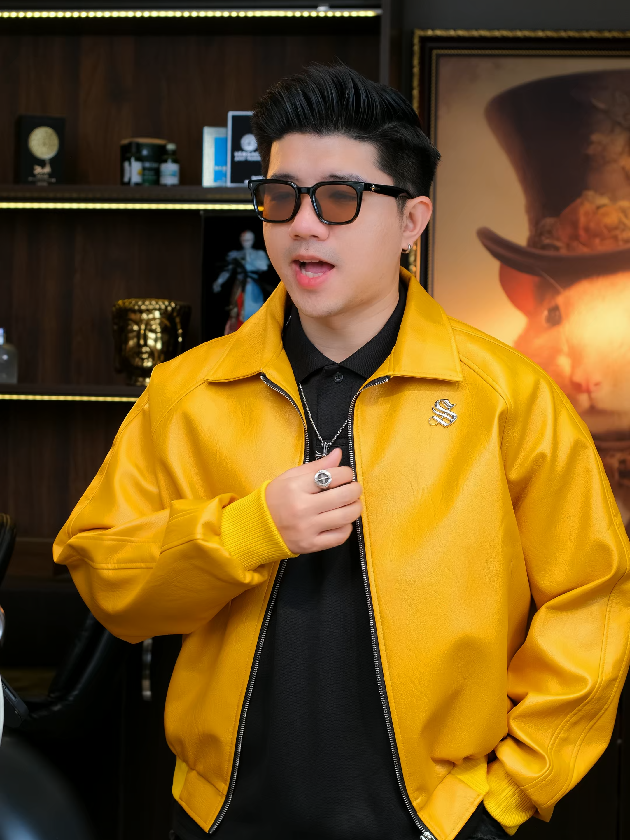 Áo da dày dặn chất lượng #minhcuan #thoitrangnam #xuhuong #aoda