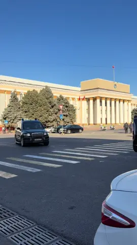 Кортедж Путина в бишкеке 