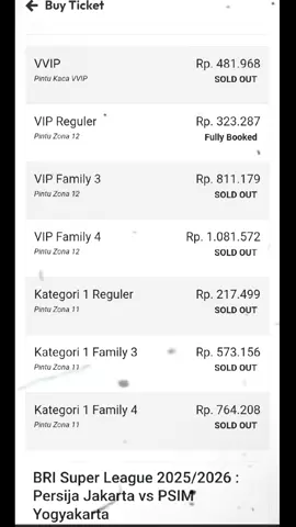 GILAA 🔥🔥🔥 TICKET FULL SOLD OUT ! PERSIJA VS PSIM  #persija #thejakmania #beranda #fyp #persijajakarta 