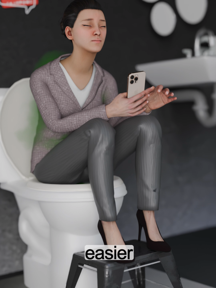Constipated? 🚽 The SQUATTING Stool Hack for Instant Bowel Movement Relief!