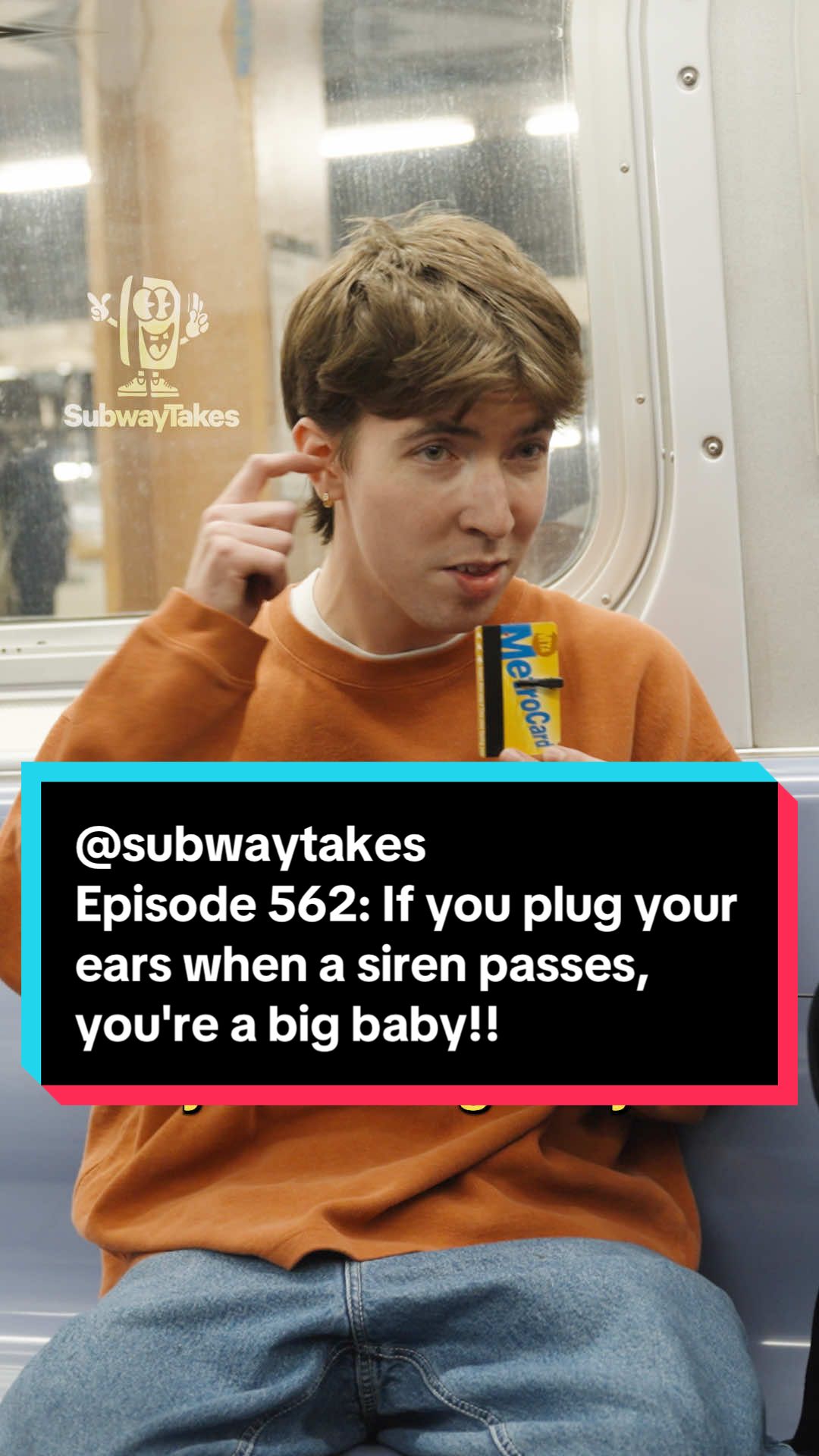 Episode 562: If you plug your ears when a siren passes, you're a big baby!! Ft. Milo  #podcast #hottakes #subwaytakes #interview #nyc