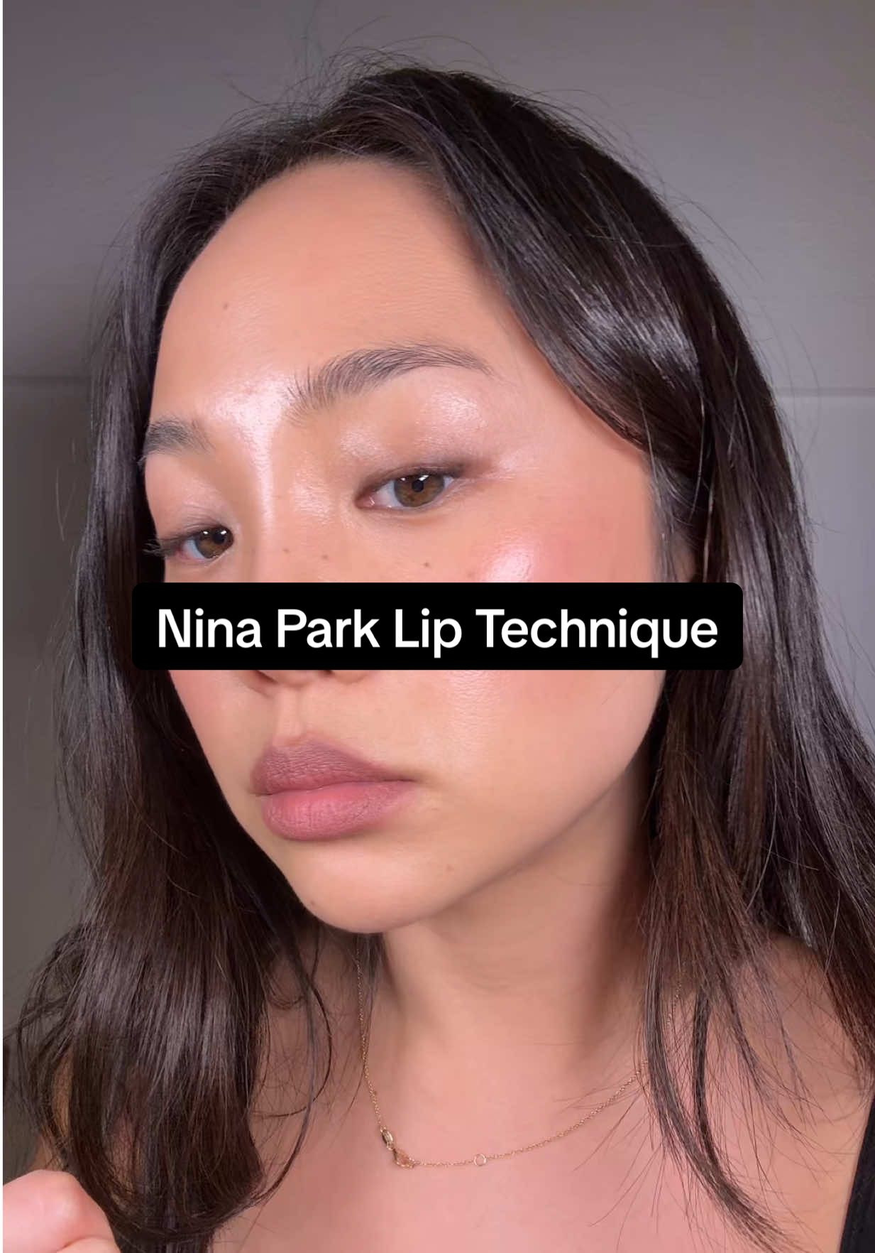 The signature Nina Park lip technique. Full natural lips with a blurred lip line then redefined with a cool toned lip liner #greenscreen #miagoth #kaiagerber #gretalee 