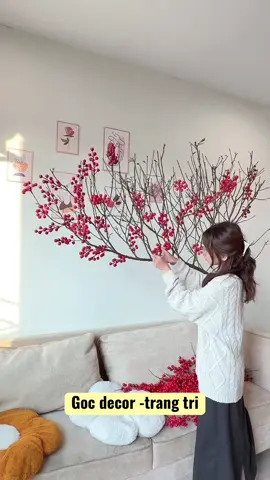 Trang trí cành đào đông, decor cành đào đông #daohuyen #daodong #lientreotrangtri #phukientrangtritet #tet2026 