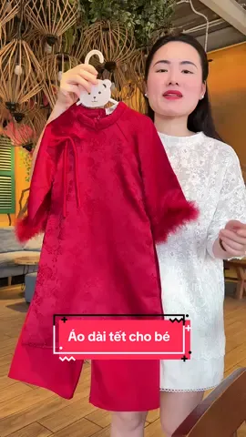 Áo dài tết cho bé#duongnhim #quanaotrecon #aodaitet #aodaitetbegai #aodaitetchobe 