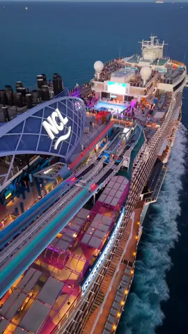 NCL Aqua! 😍 We post all our videos on Instagram. Check it out! #ad #cruises #norwegianaqua 