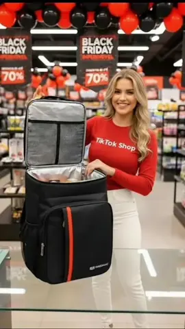 Mochila térmica 18L #mochilatermica #impermeavel #bolsatermica #blackfridaytiktokshop #oferta 