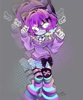 Pastel Goth Uzi ♡ Original by cheeriley on twt #murderdronesedit #murderdrone #uzidoorman #uzi #artist 