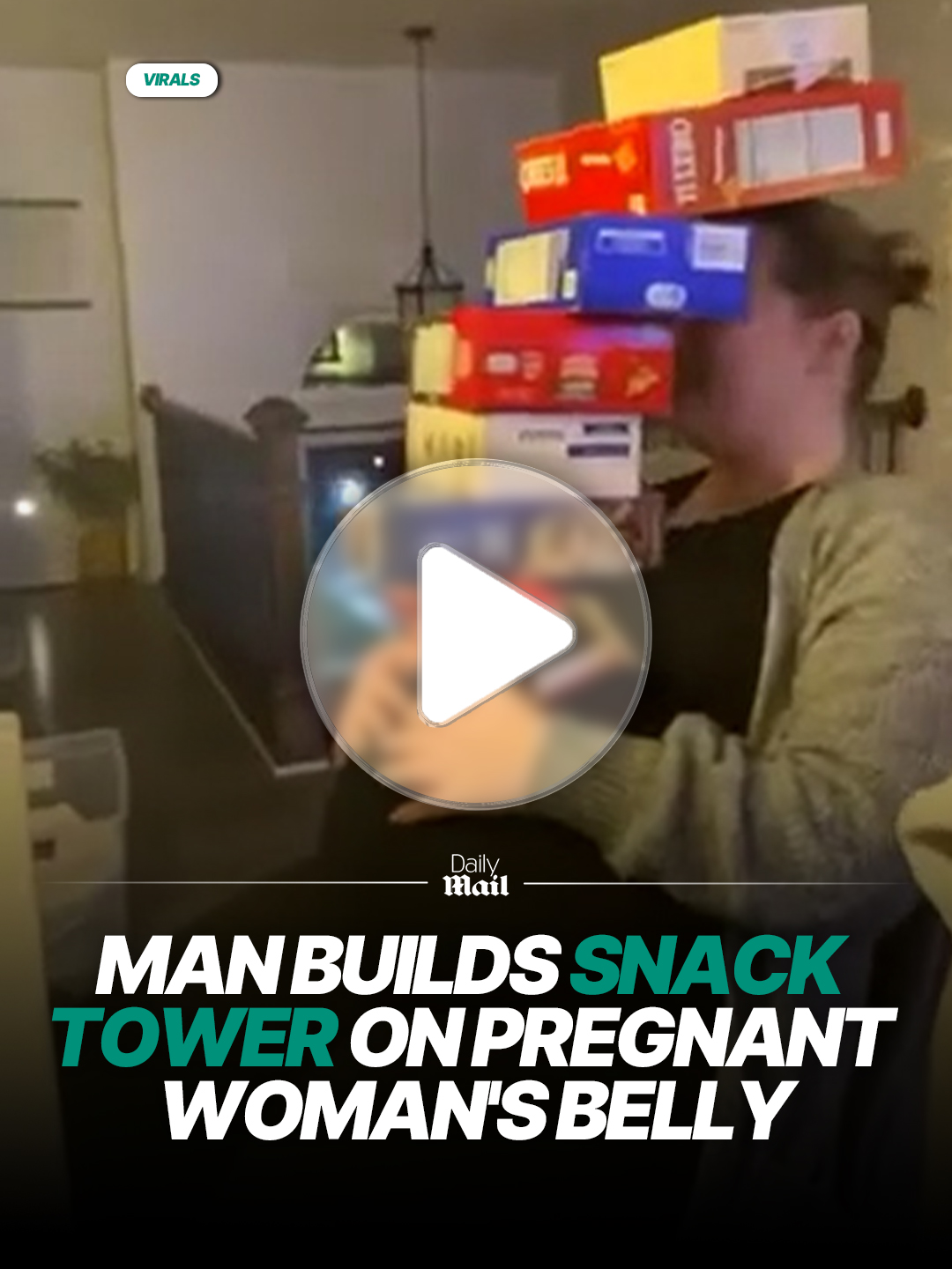 She was so patient 👏 #pregnant #snacks #fun