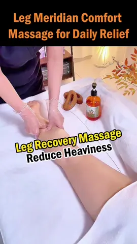 Leg Meridian Comfort Massage for Daily Relief
 
 This leg meridian massage targets the main meridian pathways running through the thighs and calves to promote healthier energy and blood circulation throughout the lower body. By stimulating these meridians, the massage helps reduce stagnation, ease muscle tension, and enhance the delivery of oxygen and nutrients to soft tissues. It supports smoother lymphatic drainage, alleviates the feeling of heaviness in the legs, and helps maintain flexibility and joint mobility. Regular practice can also improve overall lower-body endurance and balance, supporting daily movement with greater ease and stability.
 Precautions:
 Avoid applying strong pressure in the popliteal region; individuals with skin lesions, skin allergies, fractures or severe osteoporosis, infectious or suppurative diseases, such as burns, skin disorders, serious varicose veins or thrombotic phlebitis, or severe arthritis should not undergo this massage.
 
 #leg #meridian #massage #circulation #calves 