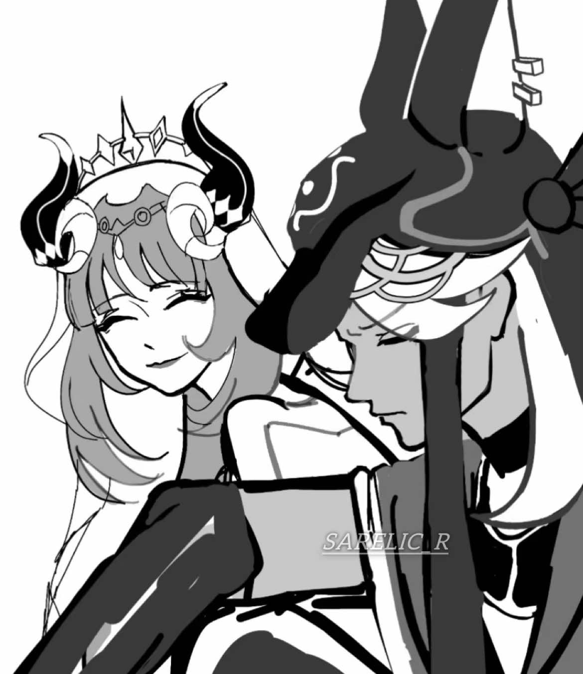 حُب البدو  كنت بكمل الهوشه بس خلاص ماعد اقدر بموت ساحبه شهر ونص عليه #قنشن #nilou #cyno #GenshinImpact #foryou @𝔱𝔬𝔪𝔬𝔨𝔬🂱𖥠 🂱 