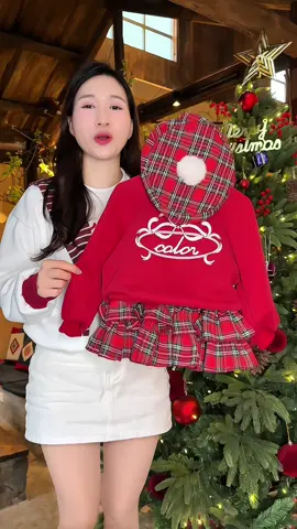 Set Noel xinh yêu quá, được tặng kèm mũ nha các mom ơi #memykytinh #thoitrangtreem #quanaothudongchobe #giangsinh #noel 