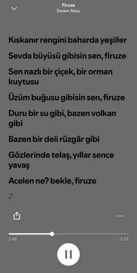 Sezen aksu-Firuze #sezenaksu #firuze #spotify #şarkı 