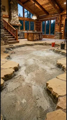 Stunning Epoxy River Floor Installation in Rustic Cabin! #epoxy #DIY #Home