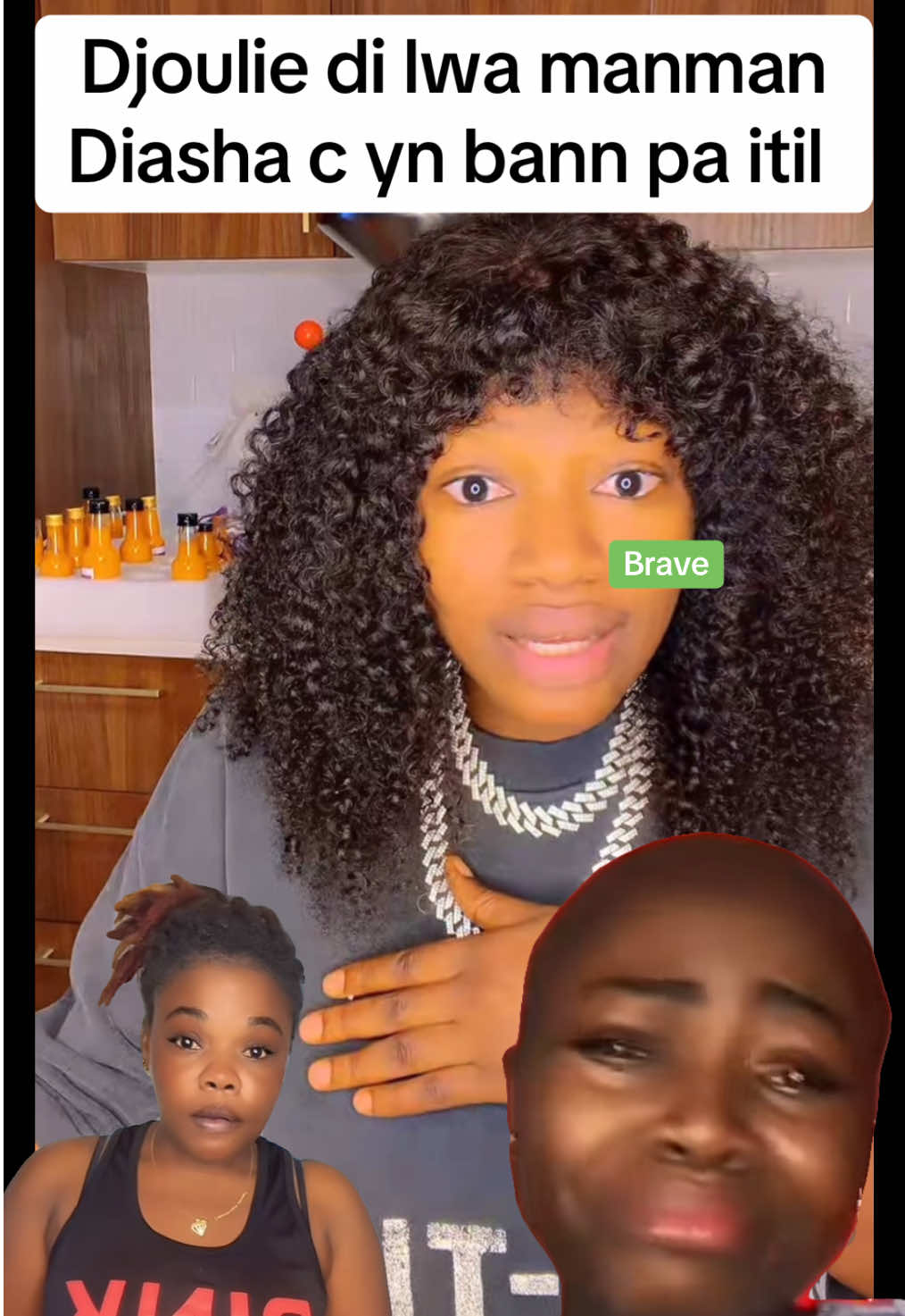 Djoulie di lwa manman Diasha c yn bann pa itil #bravej73 djoulie Diasha