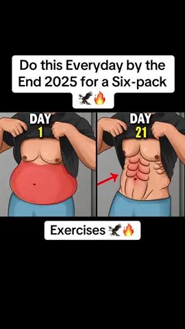 Do this Everyday by the end 2025 for a Six-pack 🦅🔥#abswokrout #bellyfat #sixpack #Fitness #bellyfatworkout 