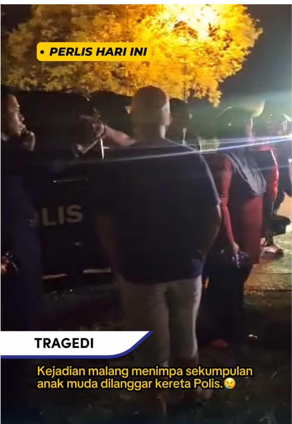 Sayu kami menerima berita ini. Kejadian dikatakan berlaku depan Mini Putrajaya.😢 Harap dapat selesai cara baik.  Pesanan kepada rakyat Perlis, tingkatkan keselamatan. Elak berada berdekatan jalan raya terutamanya kawasan gelap. Perlahankan kenderaan di musim banjir melanda.