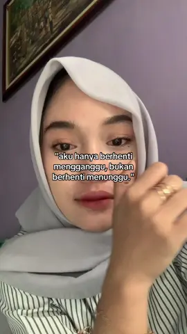 hanya berhenti mengganggu