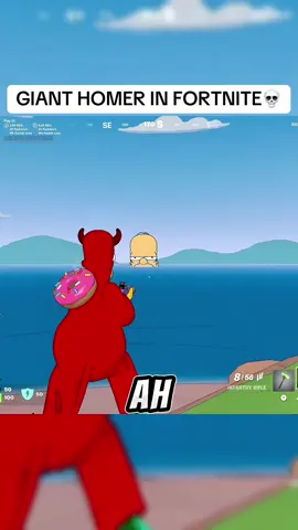 Bros HUGE #fortnite #funny #fyp #game #simpsons 