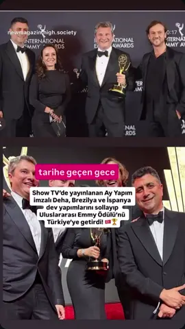 Uluslararası Emmy Ödülü’nü Türkiye’ye kazandıran Deha ekibini gönülden tebrik ediyorum! 🇹🇷🏆 Brezilya ve İspanya yapımlarını geride bırakarak bu büyük başarıya imza atan Ay Yapım ekibi, kırmızı halıdaki şıklıkları ve ödül anındaki mutluluklarıyla geceye damga vurdu. Bu gurur hepimizin… Yürekten alkışlıyorum! 👏✨ #deha #tiktok #keşfet #magazin  #arashi 