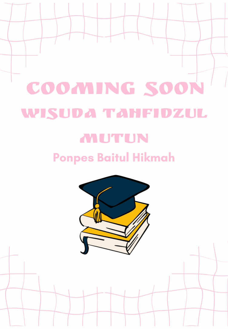 Cooming soon wisuda tahfidzul mutun #haurkuning #bahikonline @alhakiraddhoif @alfakirazahra2 @alfakir azzahra 
