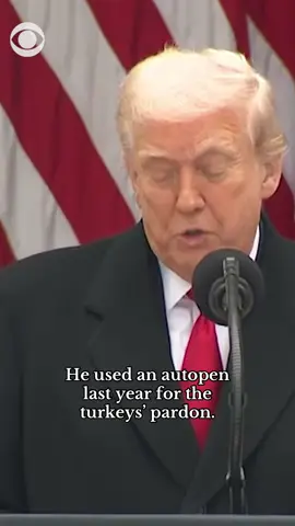 President Trump declared last year's turkey pardons 