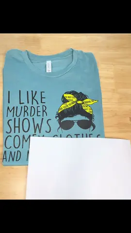 Who else loves murder shows and comfy clothes? We have the perfect tee for you! Get  yours today!! #truecrime #truecrimecommunity #crimejunkie #crime #real 