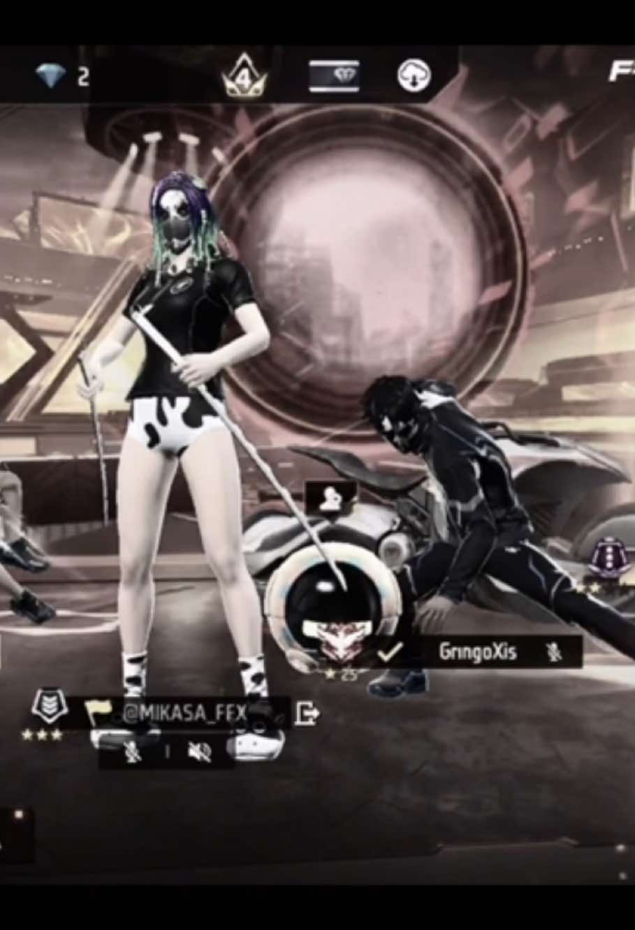 Antixiters o retorno ☠️#FreeFire #mikasaff #chataco #sielzada #gringoxis 