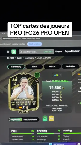 Les cartes préférées des pros pendant le FC Pro Open 🔥 #FC26 #EAFC26 #ultimateteam #FUT26 #tactiqueperso 