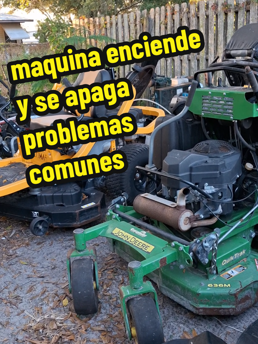 maquina enciende y se apaga problemas comunes #zturn #johnderre #mower #kohler 